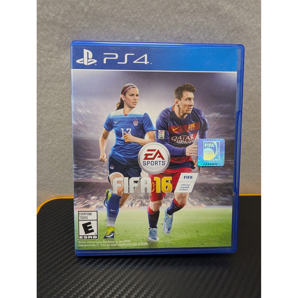 EA Sports‎ FIFA 16 PlayStation 4 Blue Case Messi Morgan Cover PS4